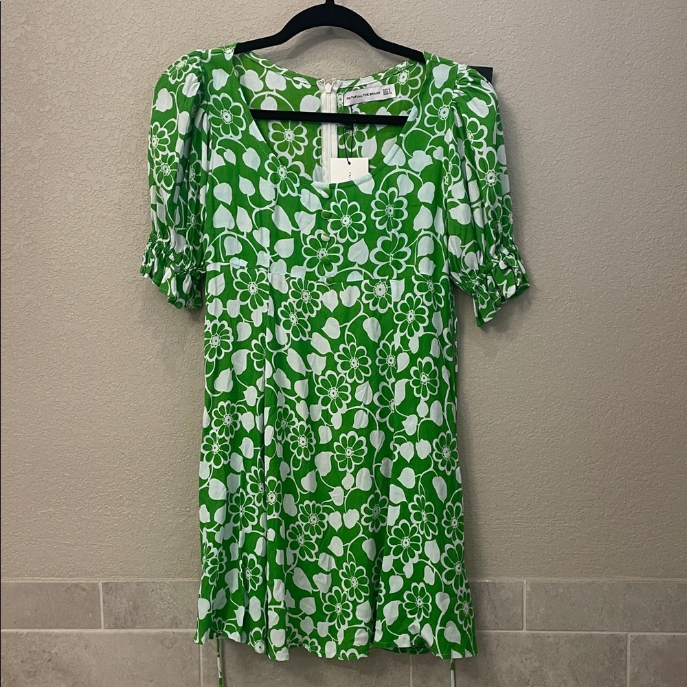 NWT Faithfull the Brand La Barben Bella Floral mini Dress